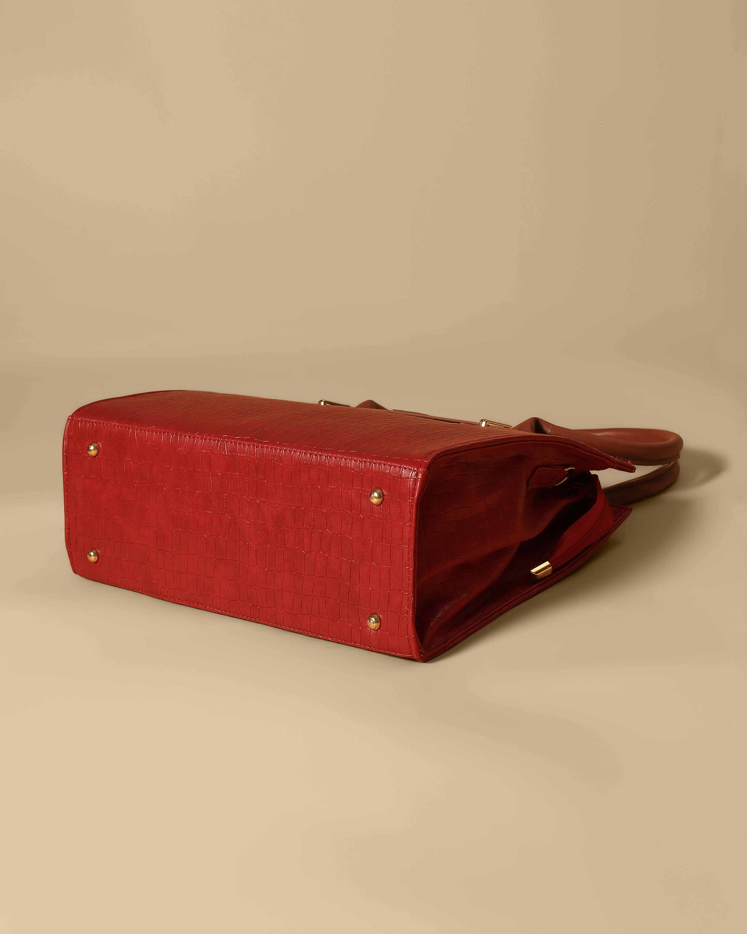 Vintage Crocodile Bag ( Red Wine)