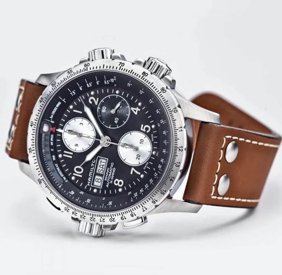 hmlt Khaki Aviation X-Wind Auto Chrono