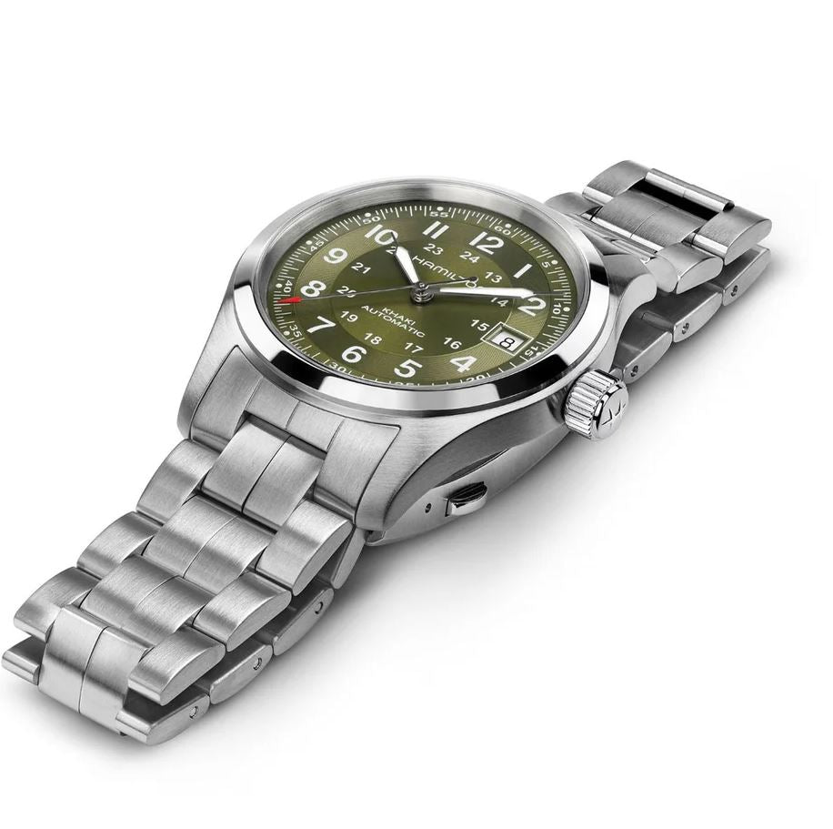 hmlt Khaki Field Auto 38mm