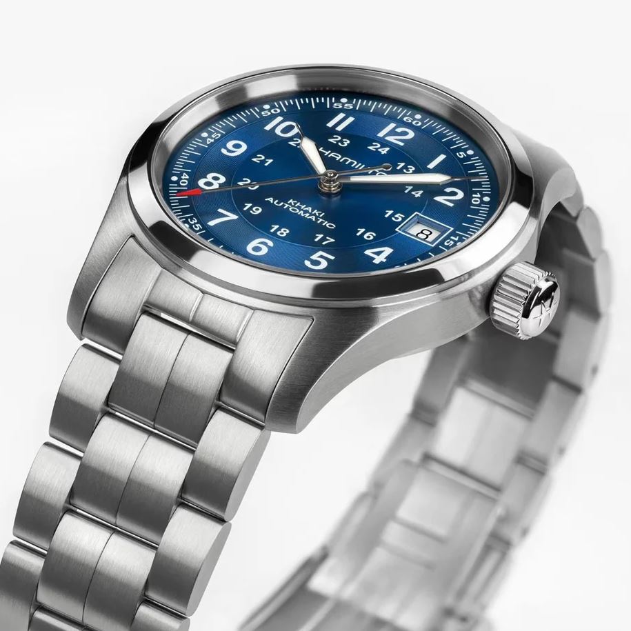 hmlt Khaki Field Auto 38mm