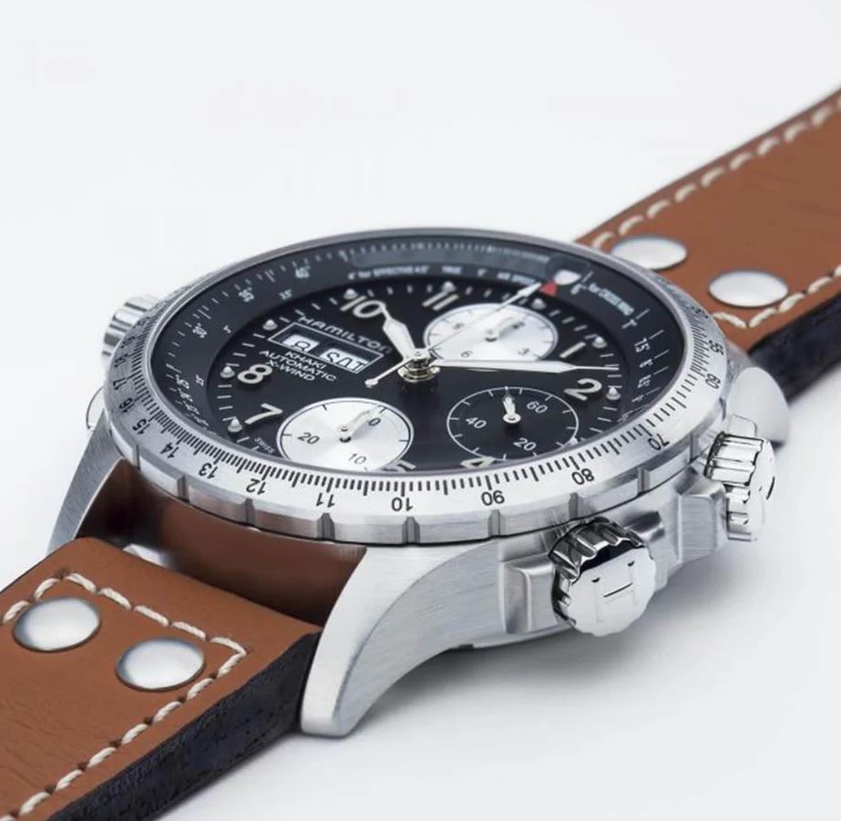 hmlt Khaki Aviation X-Wind Auto Chrono