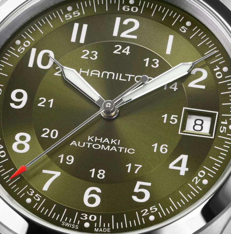 hmlt Khaki Field Auto 38mm