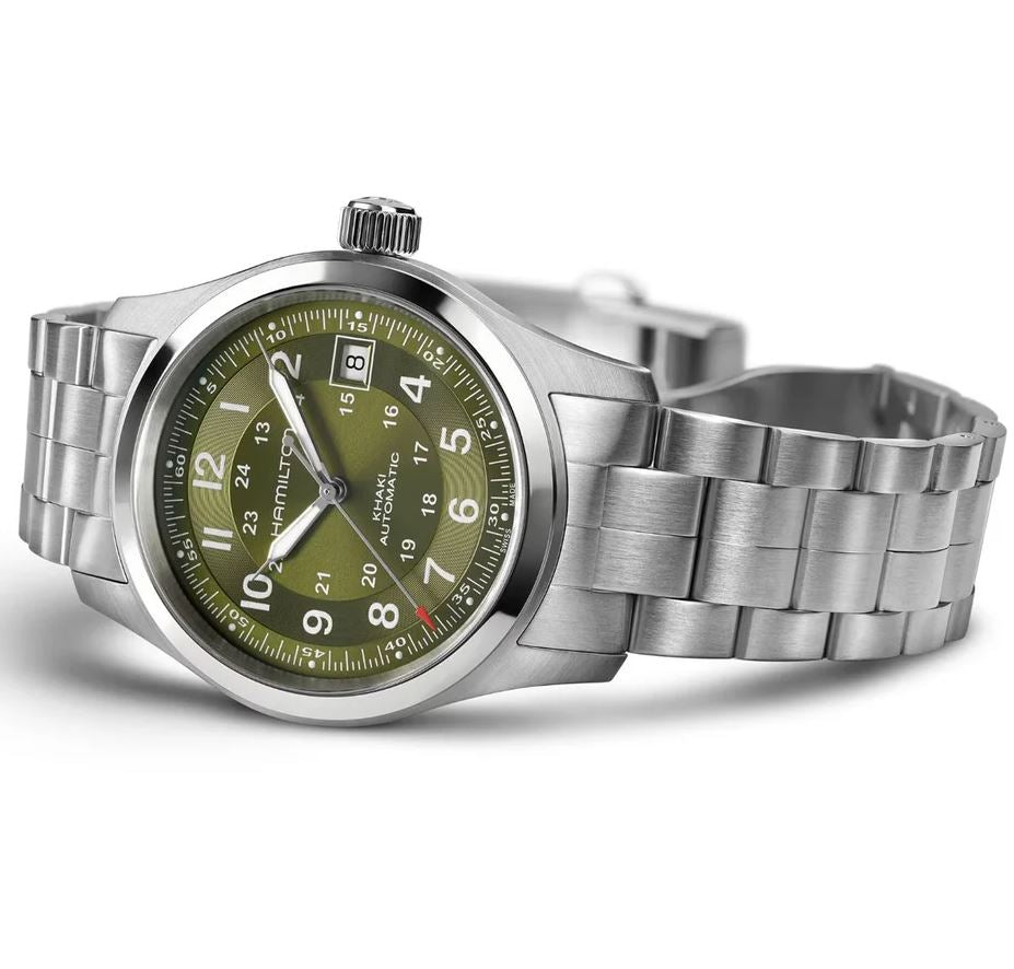 hmlt Khaki Field Auto 38mm