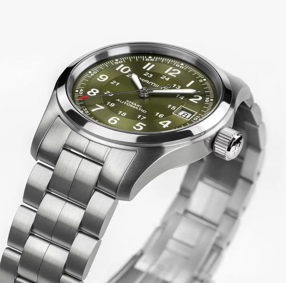 hmlt Khaki Field Auto 38mm