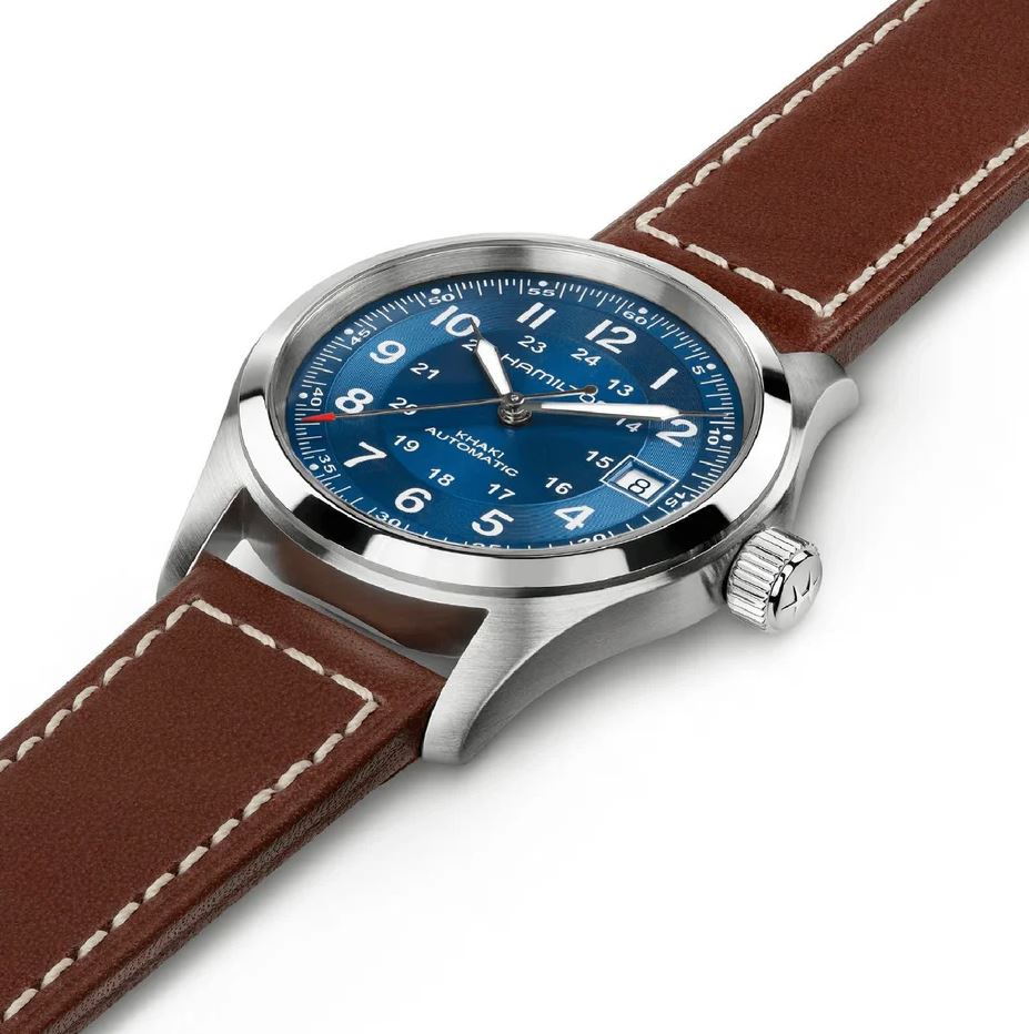 hmlt Khaki Field Auto 38mm